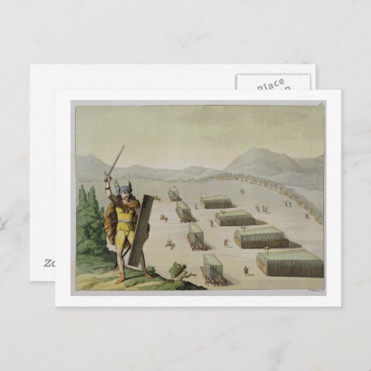 Ancient Celts or Gauls in Battle, c.1800-18 (colou Briefkaart (Voorkant / Achterkant)