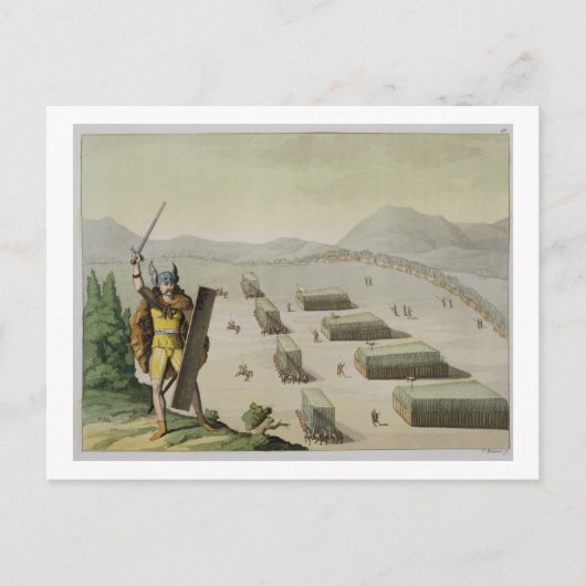 Ancient Celts or Gauls in Battle, c.1800-18 (colou Briefkaart (Voorkant)