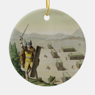 Ancient Celts or Gauls in Battle, c.1800-18 (colou Keramisch Ornament