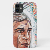 Ancient chieftan en fractaal patroon Case-Mate iPhone case (Achterkant)
