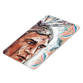 Ancient chieftan en fractaal patroon magneet (Linkerzijde)