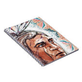 Ancient chieftan en fractaal patroon notitieboek (Rechterzijde)