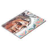 Ancient chieftan en fractaal patroon notitieboek (Linkerzijde)