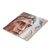 Ancient chieftan en fractaal patroon tegeltje (Zijkant)