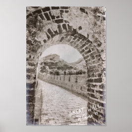 Ancient China The Great Wall Defence Scenerold Poster
