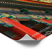 Ancient Chinees Architectuur Confucius Poster (Hoek)