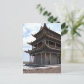 Ancient Chinees gebouw Briefkaart (Staand voorkant)