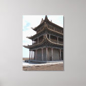 Ancient Chinees gebouw Canvas Afdruk (Voorkant)