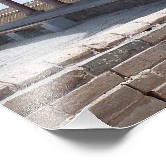 Ancient Chinees gebouw Foto Afdruk (Hoek)