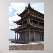 Ancient Chinees gebouw Poster (Voorkant)