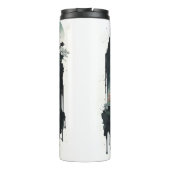 Ancient Chinees inklandschap met waterval Thermosbeker (Achterkant)