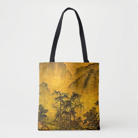 Ancient Chinees landschap Canvas tas (Voorkant)