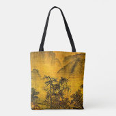 Ancient Chinees landschap Canvas tas (Achterkant)