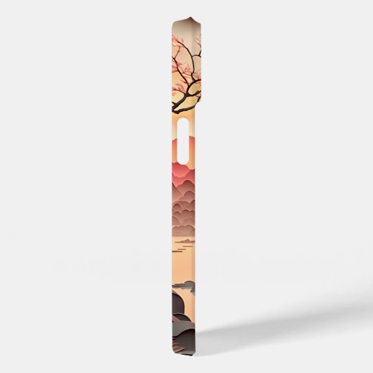 Ancient Chinees Scene Paper Cut iPhone 14 Hoesje (Achterkant / Rechts)