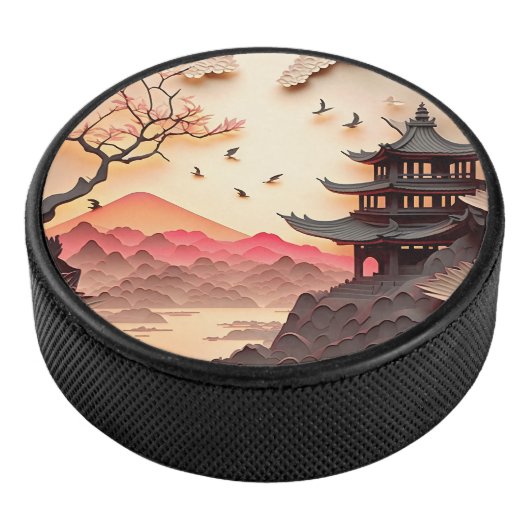 Ancient Chinees scène Paper Cut Puck (3/4)