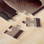 Ancient Chinees scènepapier, gesneden bruin Legpuzzel (Zijkant)