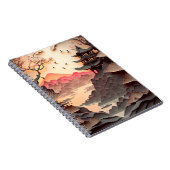 Ancient Chinees scènepapier, gesneden bruin Notitieboek (Rechterzijde)