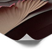 Ancient Chinees scènepapier gesneden bruin Poster (Hoek)