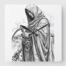 Ancient Chronos Marble Statue - Father Time with S