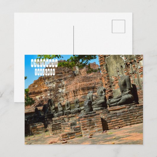Ancient City of Ayutthaya Briefkaart (Voorkant / Achterkant)