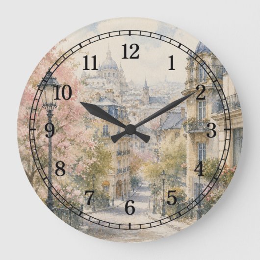 Ancient City Wall Clock — Historic Landscape Desig Grote Klok (Voorkant)