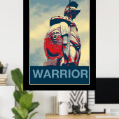Ancient Colosseum Spartan Warrior Roman Gladiator Poster (Thuiskantoor)