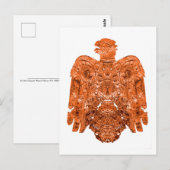 Ancient Copper Peoria Falcon Art Briefkaart (Voorkant / Achterkant)