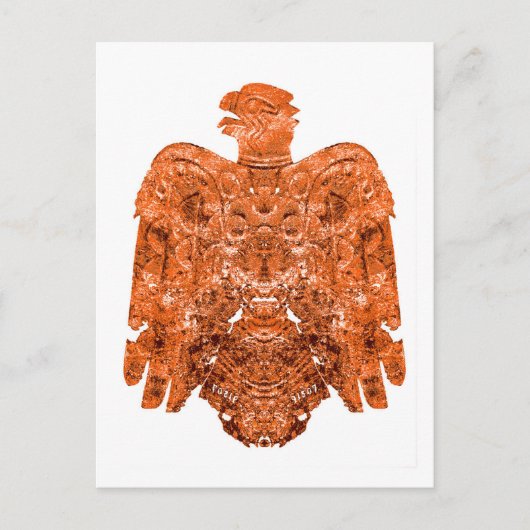 Ancient Copper Peoria Falcon Art Briefkaart (Voorkant)