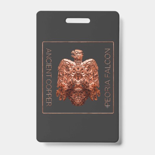 Ancient Copper Peoria Falcon Restored t-shirt -> O Badge (Achterkant)