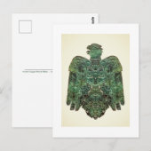 Ancient Copper Peoria IL Falcon 1859 Card gevonden Briefkaart (Voorkant / Achterkant)