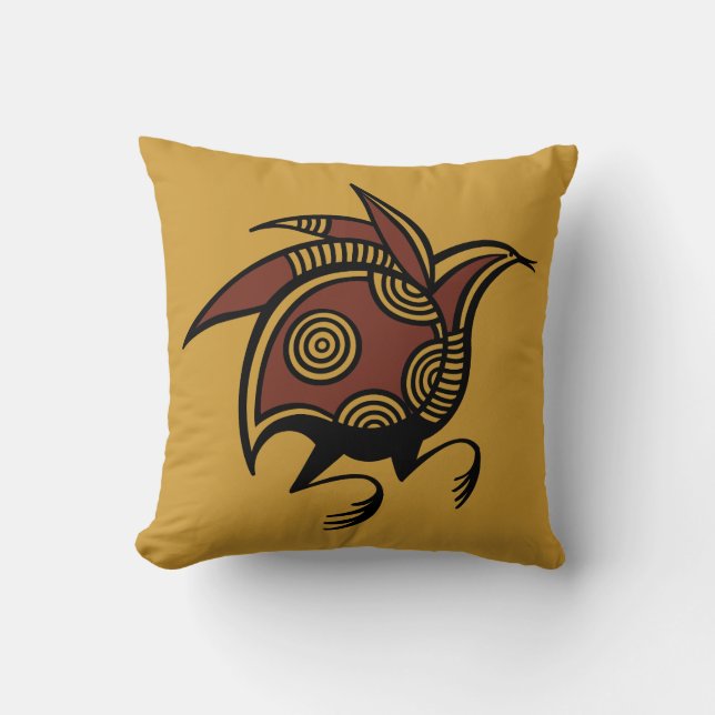 Ancient Cypriotisch vogelmotief gooit kussens (Voorkant)