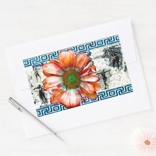 Ancient Dance Rechthoekige Sticker (Envelop)
