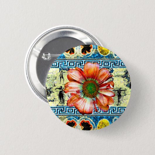 Ancient Dance Ronde Button 5,7 Cm (Voorkant /achterkant)