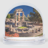 Ancient Delphi Greece Snow Globe – Omphalos Sneeuwbol (Achterkant)