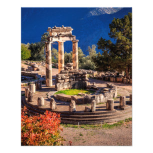 Ancient Delphi, Griekenland Foto Afdruk