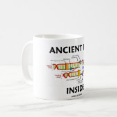 Ancient DNA Inside (DNA-replicatie-Humor) Koffiemok (Voorkant links)