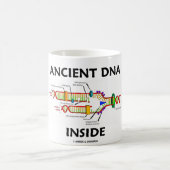 Ancient DNA Inside (DNA-replicatie-Humor) Koffiemok (Center)