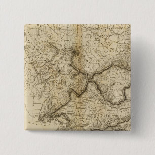 Ancient Duitsland Vierkante Button 5,1 Cm