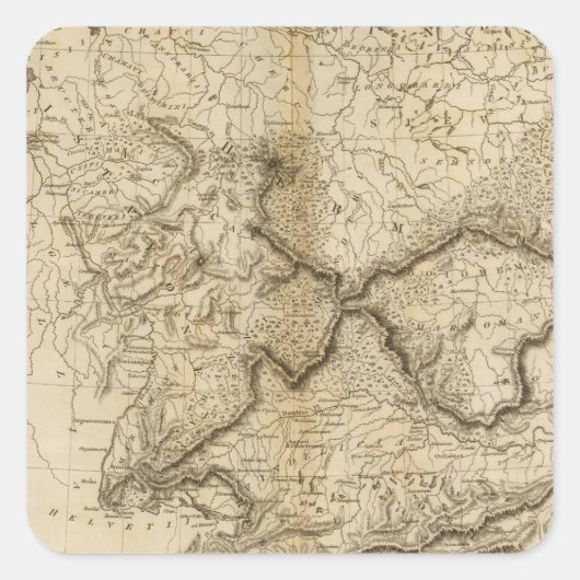 Ancient Duitsland Vierkante Sticker (Voorkant)