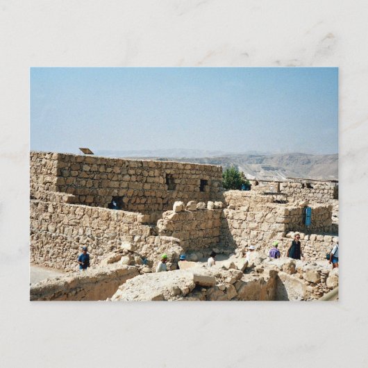 Ancient edifice, Masada, Israël Briefkaart (Voorkant)
