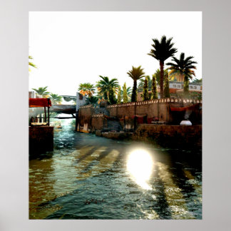 Ancient egypt city poster