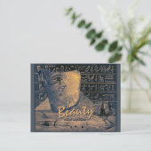 Ancient Egypt collage with beautiful face CC0364 Briefkaart (Staand voorkant)