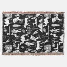 Ancient Egypt Hieroglyphic Symbol Pattern     