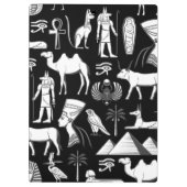 Ancient Egypt Hieroglyphic Symbol Pattern      Klembord (Achterkant)