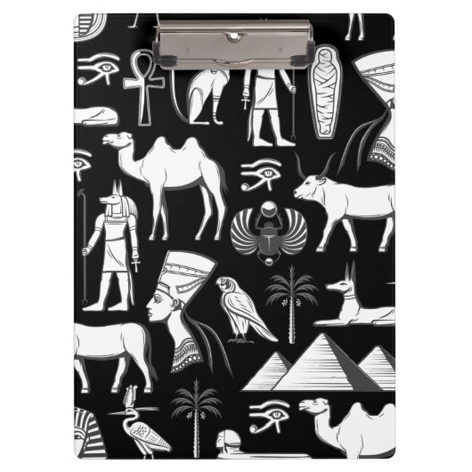 Ancient Egypt Hieroglyphic Symbol Pattern      Klembord (Voorkant)