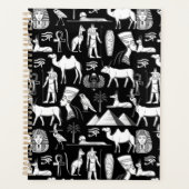 Ancient Egypt Hieroglyphic Symbol Pattern      Planner (Voorkant)