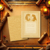 Ancient Egypt King And Queen Old Egyptian Wedding Kaart