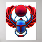 Ancient Egypt Scarab Beetle Poster (Voorkant)