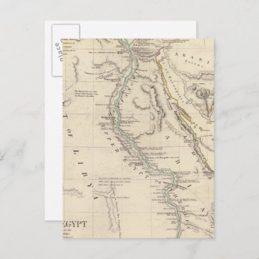 Ancient Egypte Briefkaart (Voorkant / Achterkant)