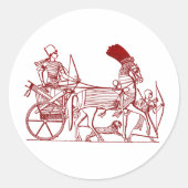 Ancient Egypte Ronde Sticker (Voorkant)